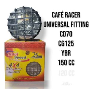 Round 4x4 style headlight universal motorcycle