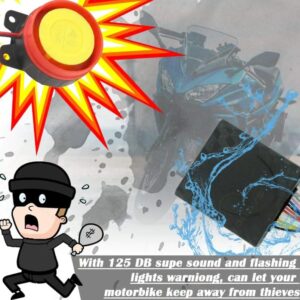 HJG Motorcycle Remote Security Lock Anti Theft Alarm System For Bike Motorcycle Self Start Function for 70cc and cg125 a