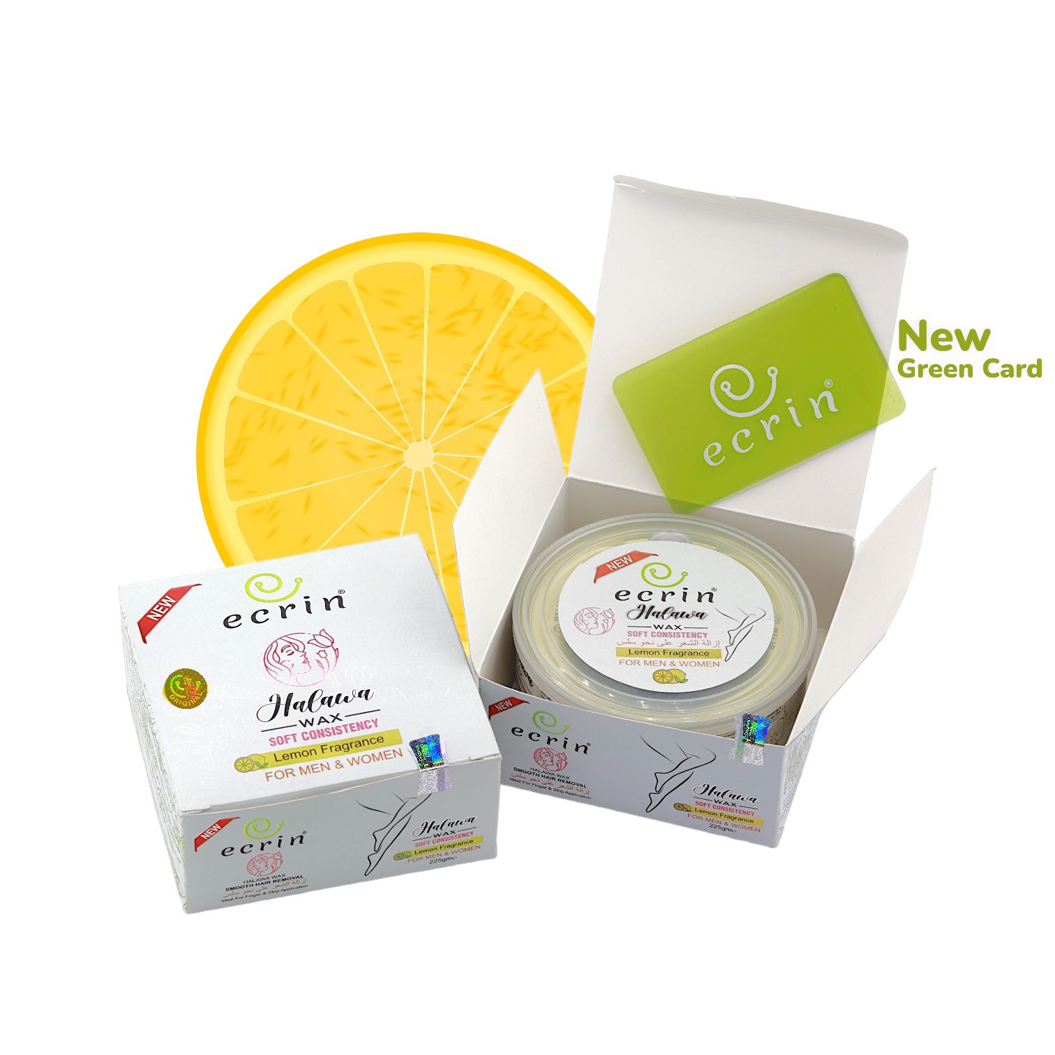 ECRINCOSMETICS Ecrin Organic Halawa Wax - 100% Lemon & Sugar Base