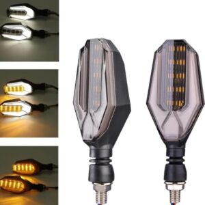 4Pcs Motorbike Universal LED Indicator With DRL And Yellow Parking Light For all bikes (Random Color)