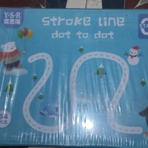 (A size Dubai imported )Stroke Line dot to dot Magical Tracing Workbook For Kids | Student Learning Book (64 pages stage
