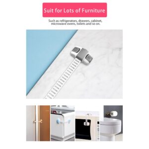 Adjustable Multi purpose lock Child Safety Cabinet Lock Protector Drawer Door Cabinet Lock Plastic Protection Kids Safet