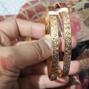 Gold Dotted Circle Bangle Bracelet Kara | bracelet Dotted Circle Motif for women girls | women Jewelry | Women Fashion