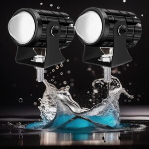 2 pcs Mini drive fog light with ( 3 point ) gift fog light for all bikes With Yellow & white colour . For Bike ,Car