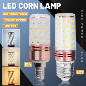 E14 LED Corn Light Lamp Bulb | 3 in 1 light modes Chandelier, Candle LED Light For Home & Decoration - 12W/16W