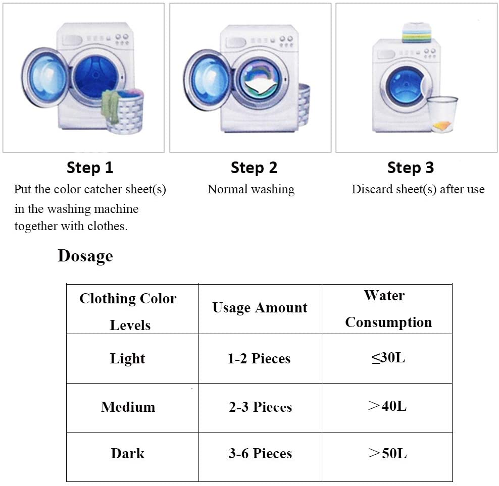 Sprouutt Color Grabber - 8 Sheets Stain Remover | Protects Laundry From Color Runs or Bleeds | Color Catcher, Dye Trappi