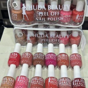 Huda Beauty Peel Off Nail Paint, Pack of 12