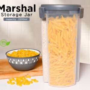 3 in 1 Transparent Air Tight Container with 3 Partitions