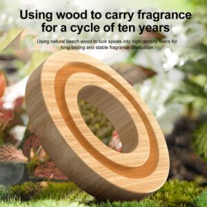Solar Powered Rotating Helicopter Car Aromatherapy Air Freshener Alloy ABS Wood Fragrance Auto Aroma Diffuser (Random Co
