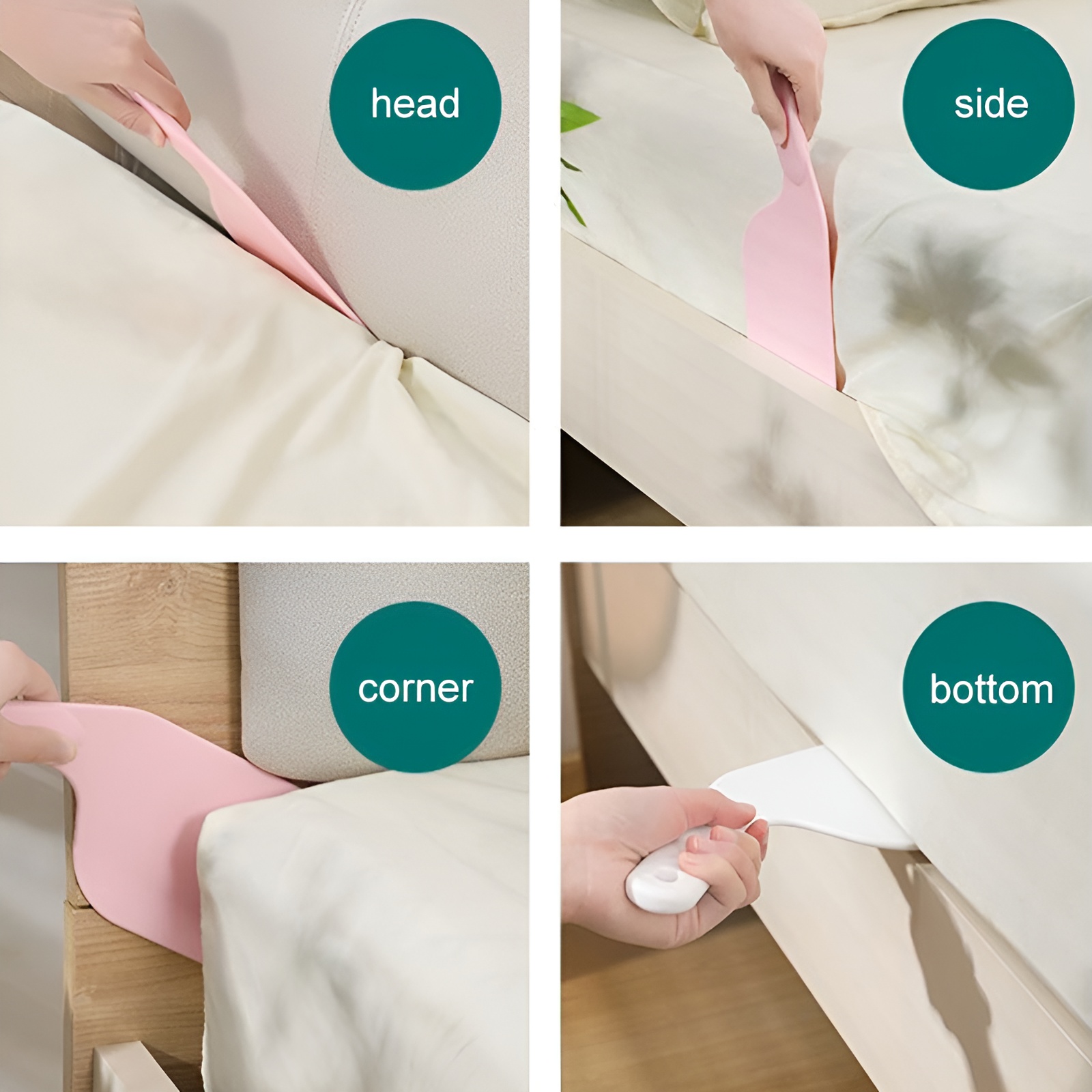 Bed Sheet Tucker Tool Tucking Paddle for Bed | Bedsheet Change Making Easier | Plastic Durable Sheet Change Helper ( Ran