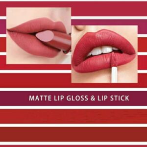 eccsece 2 in 1 Lipstick + Lipgloss