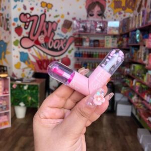 2 in 1 lip balm + lip shiner (random color)