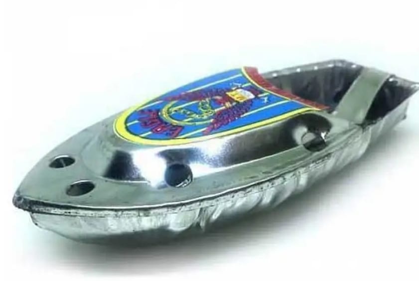 5 Pcs Set - Water Candle Boat Alloy Tin Metal Toy For Kids Boys and Girls - Bath Baby Toy Swimming Fun Toys - PoP PoP So