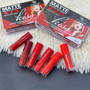 (pack of 6 ) Qoiden Rose Kiss Matte Lip Gloss