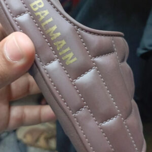 Balmain Menβs Thick Bottom Comfortable Cool slippers Black Brown Grey Color