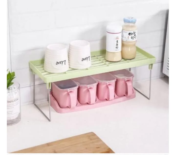 Folding Stack up shelf for spice jars Cabinet Shelves foldable Shelf Stand Spice Jars Rack Cupboard Storage Support Kitc
