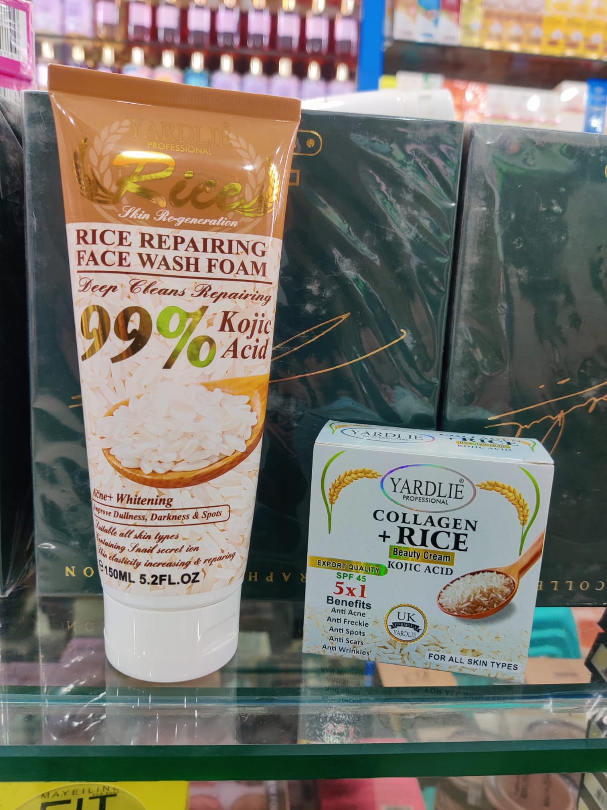 Kit 2 Pcs Deep Facial Cleanser And Repairer With Rice Extract Eliminates Fats And Impurities 150ML Yardlie Clarifying Hy