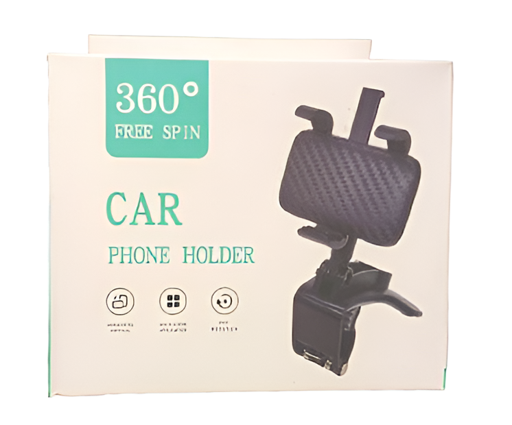 CAR Smart Phone Holder - 360 Free Spin | 360° Mobile Holder Foldable | 360° Rotateable Strong Grip Mobile Holder for Car