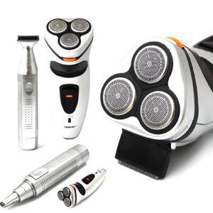 Zowael RSCX-5800 3 In 1 Shaver Set | Portable Shaver, Trimmer, Groomer Chargeble 3 blades shaver with nose and ear trimm