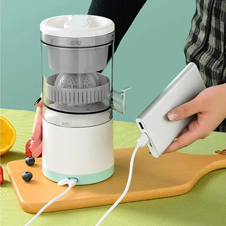 Portable Electric Citrus Juicer Rechargeable Citrus Juicer Orange Juicer with Powerful Motor Electric Juicer Large Capac