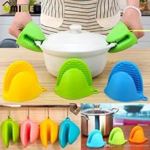 Silicone Heat Resistant Gloves Clips Insulation Non Stick Anti-slip Pot Bowel Holder Clip Cooking Baking Oven Mitts - Pa