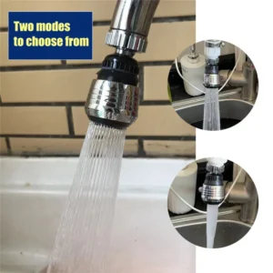 Multifunctional 360° water Faucet Kitchen Sink Faucet Sprayer Water Saving Aerator 360 Degrees Rotatable