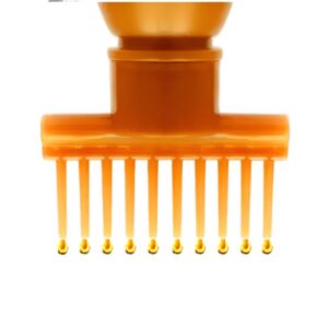 (Pack of 20) Hair dye bottle | Hair Oil Applicator Bottle, Root oiling Comb bottle for Hair Coloring, Shampoo, Oiling, D