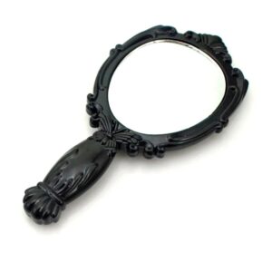 classic handheld makeup mirrors cosmetics sculpture painting decor mirror home decor .. wooden style pocket and purse mi
