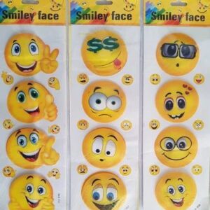 SMILY STICKERS DIFFERENT EMOJIS IN ONE PACKETS CUTE EMOJI SMILY STICKER FOR KIDS USE FOR DECORATION OR HOME-DECOR (pack