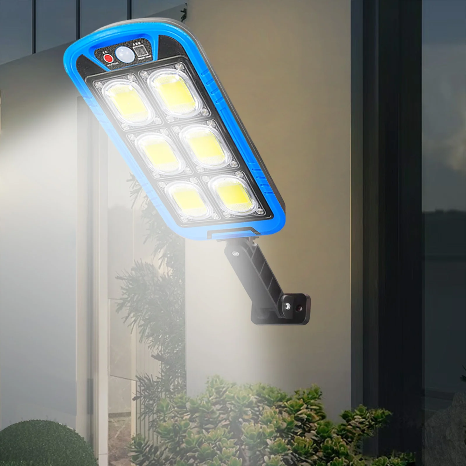 Solar Street COB Light With Sensor ZB-150B | Motion Sensor Security Streetlight for Parking Lot Remote Control (Random c