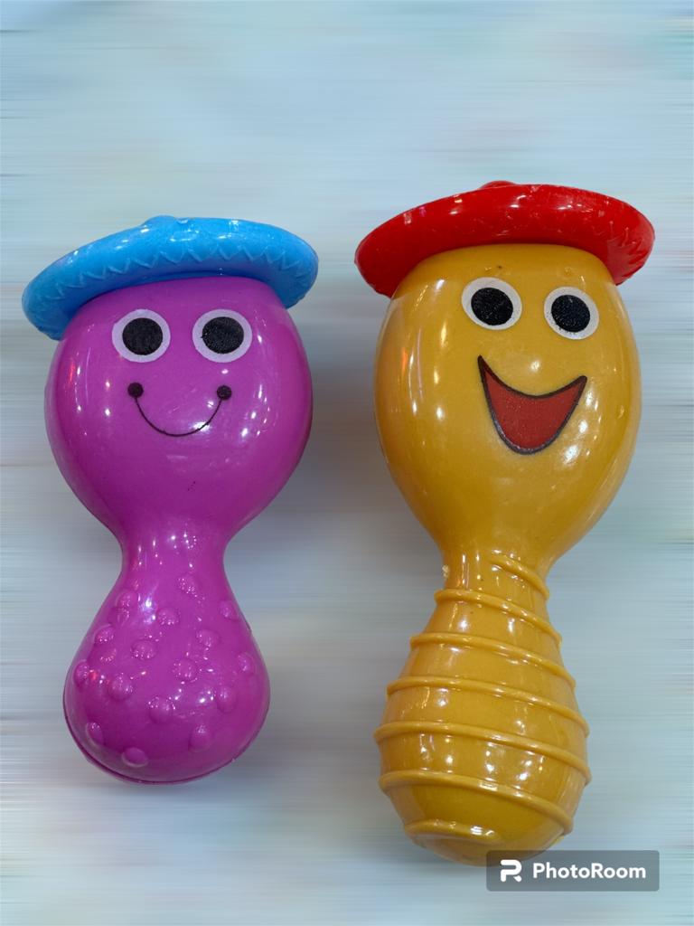 Huiye Child Shake Fun Toy Hand Baby Rattle And Shake Musical Toy Rattle For Kids ( 2PCS SET)