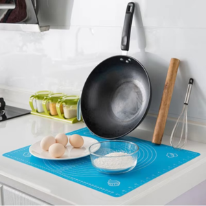 Non-Stick Silicone Baking roti Mat large size With Measurements Heat Resistant Cookie Sheet Oven Liner 40*50cm (Multi co