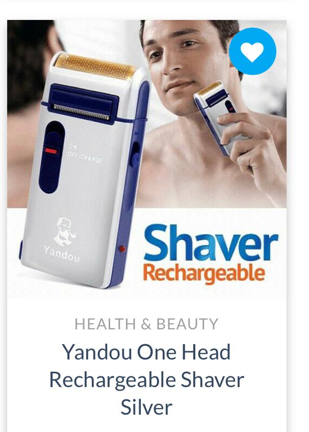 MEN CLEAN SHAVER MACHINE ELECTRIC SHAVER FOR MEN SILVER BLUE MEN CLEAN SHAVER MACHINE YANDOU FOIL SHAVER RECHARGABLE POC