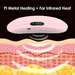 Electric Period Cramp Massager Vibrator Heating Belt for Menstrual Relief Pain Waist Stomach Warming Women Gift Box Pack
