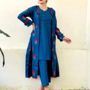 Silk Fancy Gown 3pc