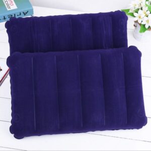 Travel Combo Deal - Travel Portable comfortable Inflatable Air Pillow Cushion & Portable Toothbrush Holder Case ( Ra