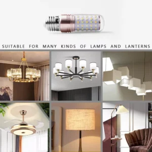 E27 LED Corn Light Lamp Bulb | 3 in 1 light modes Chandelier, Candle LED Light For Home & Decoration - 12W/16W