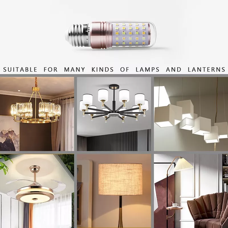 E27 LED Corn Light Lamp Bulb | 3 in 1 light modes Chandelier, Candle LED Light For Home & Decoration - 12W/16W