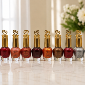 KleanColor Heart-Cap Metallic & Glitter Nail Lacquer Set (10 Pcs) - Random Color