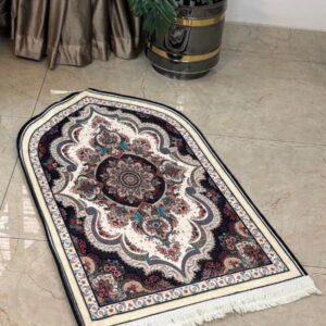 Vintage Persian Floral Arch Velvet Prayer Mat (70x115 cm)