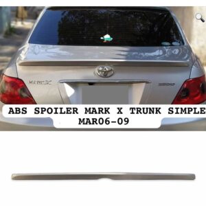 ABS Rear Trunk Lip Spoiler for Toyota Mark X (2004–2009 Models) – Simple Flush Profile