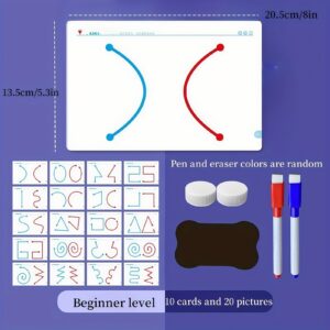 2-in-1 Brain Development Training Kit β Reusable Finger Maze & Pen Control Workbook for Kids & Adults (20 Training Pictures)