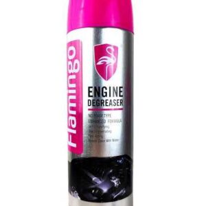Flamingo Engine Degreaser Foam Spray 650ML – Heavy Duty Engine Cleaner for Cars & Motorcycles | Removes Oil, Grease & Dirt | Safe for Metal, Rubber & Plastic