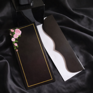 Premium Black Eidi Envelopes for Weddings & Engagements (15 Pieces) β Elegant Floral Card Cash Pack