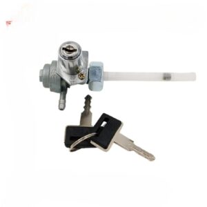 Crown Motorcycle Fuel Cock with Key Lock for Honda CD70 & CG125 – Fuel Tap Valve with Reserve Function