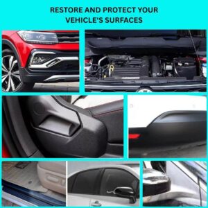 THREE GUYS Plastic & Trim Restorer 250ml | German Engineered | Restores Faded Plastic, Trim & Bumpers