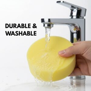 Premium Foam Car Wax Applicator Pad – Soft, Scratch-Free Polishing Sponge for Wax, Polish & Car Detailing THREE GUYS