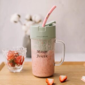Professional Mini Juicer – Portable Blender & Smoothie Maker with Built-In Straw | Compact Fruit Extractor for Travel & Home Use