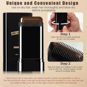 Hair Color Stick Instant Root Touch-Up - Portable Solution For Quick And Easy Gray Hair Coverage And Temporary Root Concealing - 20g