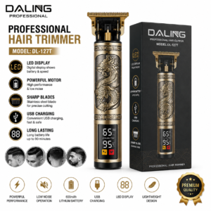 Daling Professional Hair Trimmer DL-127T with LED Display